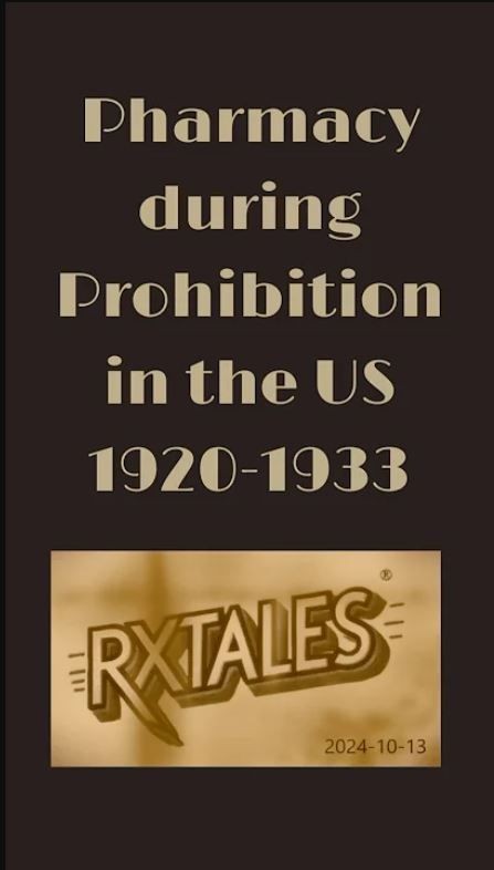 Pharmacy During Prohibition